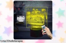 Lámpara LED 3D castillo de princesa con control remoto y 16 colores, super chollo rebajado para iluminar tu mundo. ¡Crea magia en segundos y sorprende a quien más quieres!