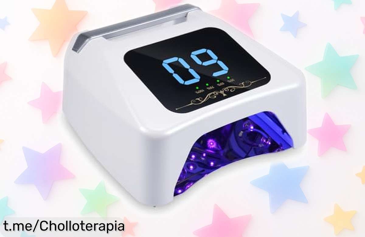 Lámpara UV LED Layhou de 72 W a precio loco: seca tus uñas en un instante y alucina con el resultado, ¡aprovéchala antes de que se agote!