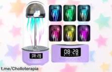 Lámpara de medusas con altavoz potente y 7 luces de colores a precio loco: ilumina tu noche y vive la música como nunca antes, ¡oferta limitada que no querrás perderte!