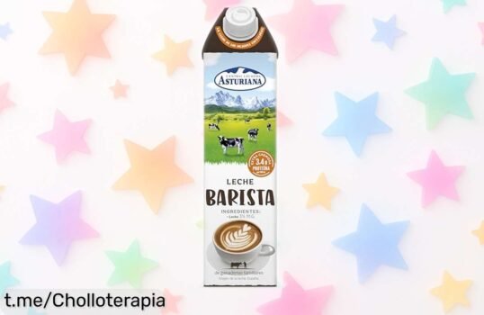 Leche UHT Barista Central Lechera Asturiana, sabor auténtico y precio rebajado de locura por tiempo limitado; disfruta cada sorbo como si estuvieras en casa. ¡No lo dejes pasar!