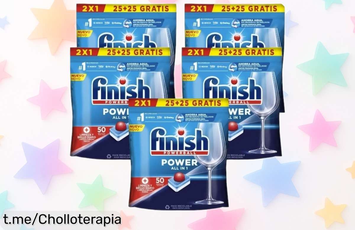 Limpieza brutal con las pastillas Finish Power All in 1: pack gigante de 250 unidades a un precio loco y con cupón. ¡No dejes escapar este super chollo!