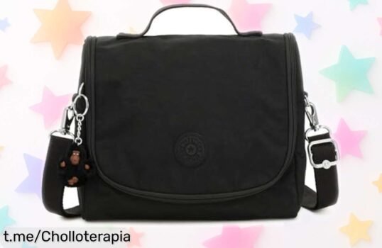 Lonchera Kipling New Kichirou grande, súper resistente y 100 % impermeable: ¡ofertón que no te querrás perder para hacer tu día más fácil!