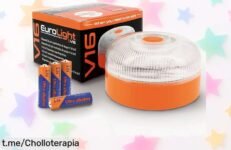 Luz de emergencia V16 con geolocalización y SIM para estar siempre seguro, ¡ahora a precio loco! No pierdas la oportunidad de protegerte, esta oferta es por tiempo limitado.