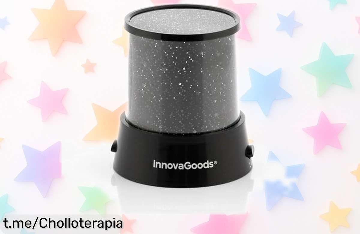 Luz nocturna infantil InnovaGoods que proyecta estrellas mágicas para dormir mejor, ¡ahora a precio rebajado! No dejes escapar este ofertón y regala dulces sueños.