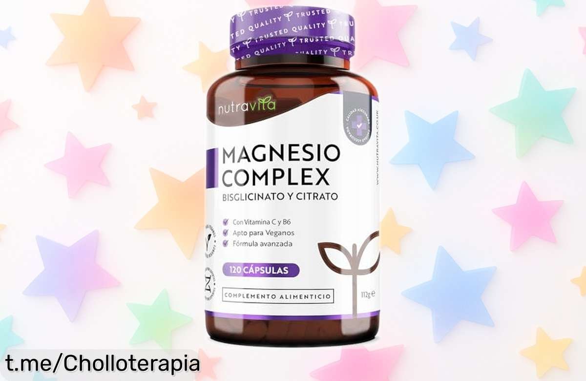 Magnesio con vitamina C y B6 para energía y músculos fuertes, ¡ofertón explosivo para que dejes la fatiga atrás! Aprovecha esta maravilla antes que se agote.