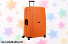 Maleta Samsonite S’Cure XL: ¡Aprovecha el súper chollo de su rebaja y viaja con estilo y seguridad en color naranja que brilla por sí solo!