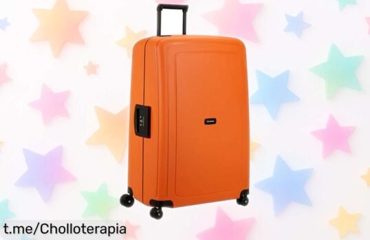 Maleta Samsonite S’Cure XL: ¡Aprovecha el súper chollo de su rebaja y viaja con estilo y seguridad en color naranja que brilla por sí solo!