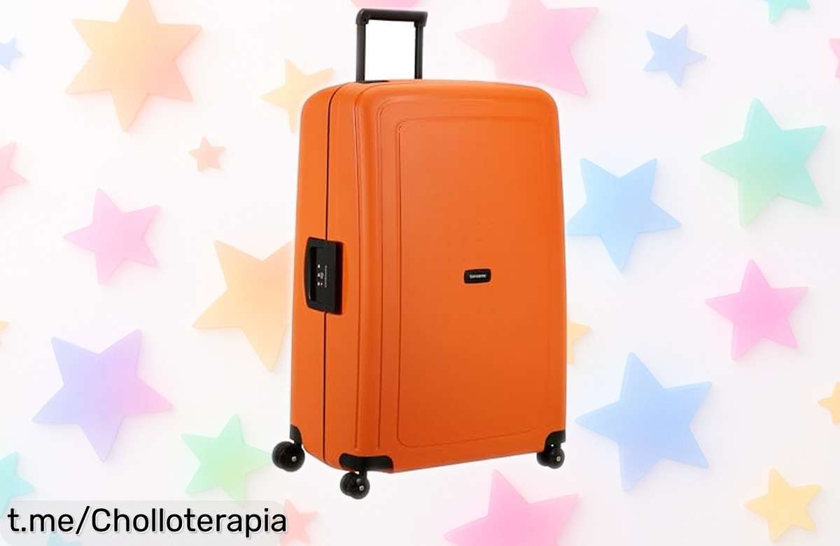 Maleta Samsonite S’Cure XL: ¡Aprovecha el súper chollo de su rebaja y viaja con estilo y seguridad en color naranja que brilla por sí solo!