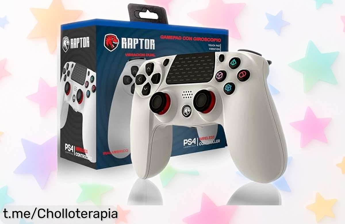 Mando inalámbrico Bluetooth con vibración y joystick táctil que hará tus partidas épicas, precio rebajado por tiempo limitado: ¡no dejes pasar este super chollo!