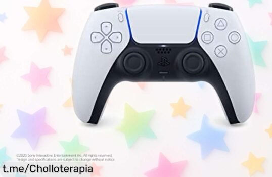 Mando inalámbrico DualSense para PS5, ¡rebajado por tiempo limitado! Vive cada juego intensamente y siente la emoción de no dejar escapar este chollo único.