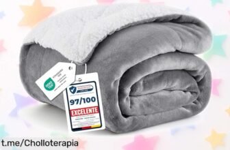 Manta suave sherpa Bedsure, perfecta para tus noches de peli y manta: ¡descuento brutal por tiempo limitado! Dale calidez a tu hogar antes que se acabe esta oportunidad.