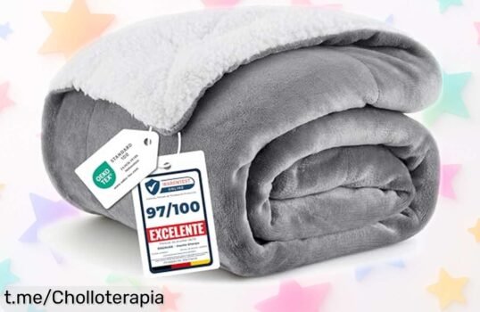 Manta suave sherpa Bedsure, perfecta para tus noches de peli y manta: ¡descuento brutal por tiempo limitado! Dale calidez a tu hogar antes que se acabe esta oportunidad.