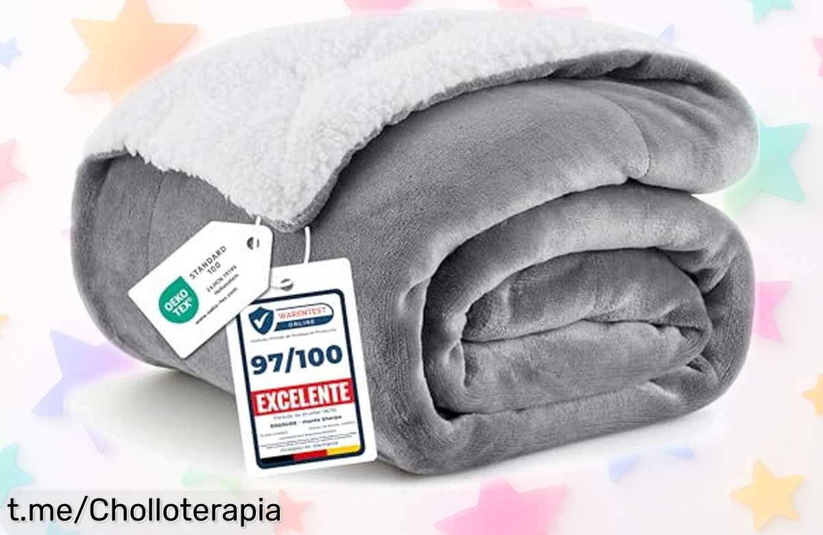 Manta suave sherpa Bedsure, perfecta para tus noches de peli y manta: ¡descuento brutal por tiempo limitado! Dale calidez a tu hogar antes que se acabe esta oportunidad.