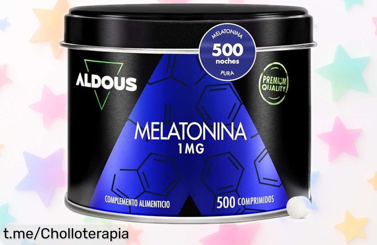 Maravillosos 500 comprimidos de melatonina pura ALDOUS a precio rebajado para un sueño profundo y renovador, ¡no te lo pierdas si quieres descansar mejor hoy mismo!