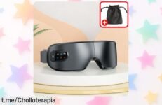 Masajeador de ojos Mukasi con calor y música Bluetooth, ¡precio rebajado que no vuelve! Alivia tu fatiga y mejora el sueño. Regálate el descanso que mereces antes de que se acabe.