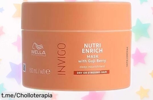 Mascarilla nutritiva Wella Professionals Invigo con bayas de Goji a un precio rebajado, ¡dile adiós al frizz y dale vida a tu melena ahora mismo!