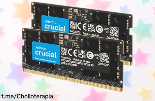 Memoria RAM DDR5 Crucial 16GB a precio rebajado que vuela un 50% más rápido, ¡aprovecha este super chollo y dale una nueva vida a tu portátil ya!