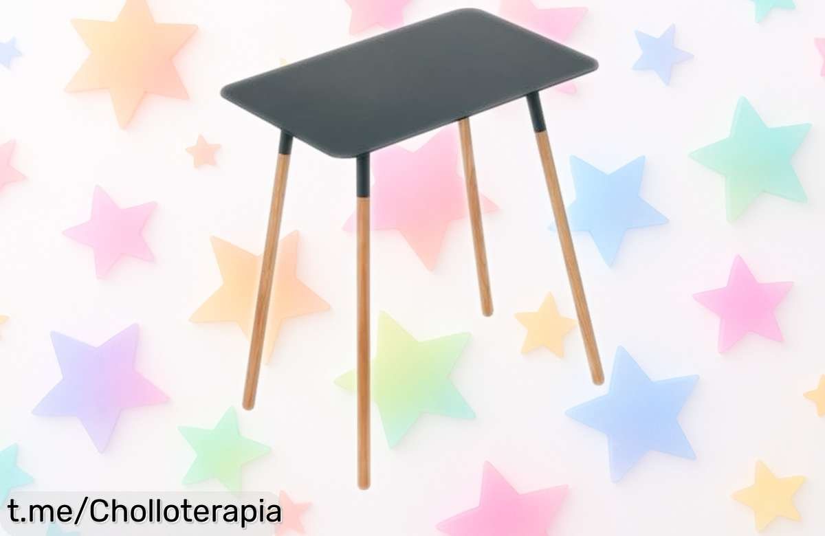 Mesa auxiliar rectangular Yamazaki 3508 negra: diseño japonés, precio rebajado que no verás de nuevo. ¡Corre, llévatela ya y transforma tu hogar con estilo!