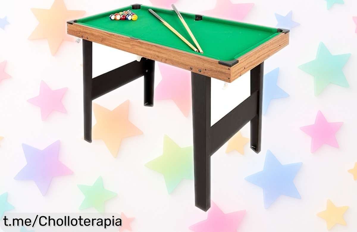 Mesa de billar americano ColorBaby 85434 para una diversión sin límites en casa, ¡aprovecha este super chollo antes de que se acabe y llena tu hogar de risas!
