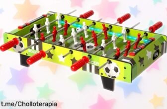 Mesa de futbolín ColorBaby 85438 con luces LED a precio rebajado, ¡diversión asegurada para los peques en cada partido! No te quedes sin el tuyo y crea momentos inolvidables.