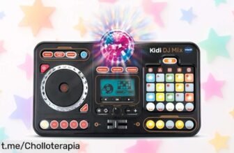 Mesa de mezclas electrónica VTech Kidi DJ Mix 10 en 1 con luces y efectos a precio loco, ¡un super chollo para que los peques exprimenten su creatividad! Oferta limitada, no te lo pierdas.
