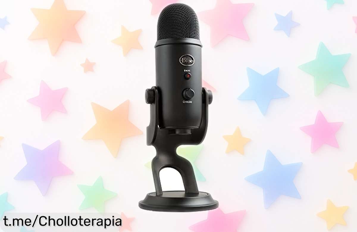 Micrófono USB Logitech Blue Yeti para brillar en tus streams y podcasts, con sonido pro y 4 modos a un precio rebajado que no volverás a ver ¡Corre que vuelan!