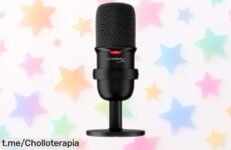 Micrófono de condensador USB HyperX SoloCast con silenciador táctil a precio rebajado: ¡captura la esencia de tus momentos épicos antes que se agote esta super oferta!