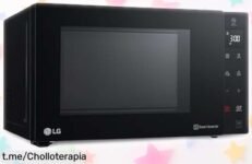 Microondas con grill LG MH6535GIB, ¡rebajado a precio loco! Potencia y espacio para cocinar rápido. Aprovéchalo antes de que se vuele esta increíble oportunidad.