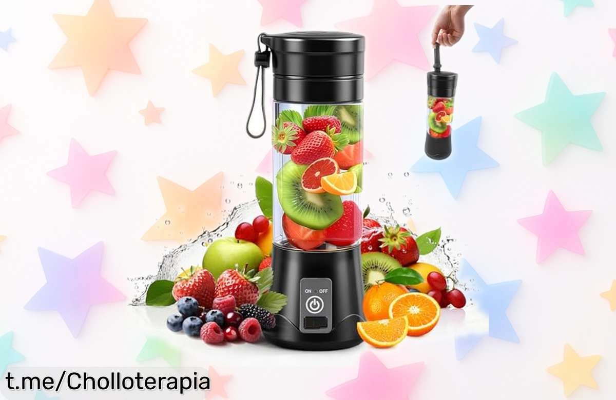 Mini batidora portátil AMFUN con 10 cuchillas ultrarrápidas a precio rebajado; ¡disfruta de tus batidos en cualquier momento y no te quedes sin la tuya!