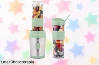 Mini batidora potente H.Koenig SMOO18: crea smoothies increíbles en segundos, con 2 botellas y precio rebajado irresistible. ¡No dejes escapar este super chollo ahora mismo!
