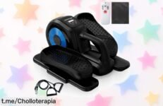 Mini elíptica eléctrica JUPPLIES con control remoto y 12 velocidades a precio loco, ¡haz ejercicio en casa sin complicaciones y aprovecha esta oferta antes de que se agote!