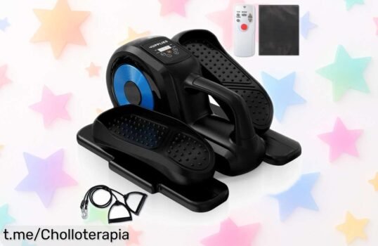 Mini elíptica eléctrica JUPPLIES con control remoto y 12 velocidades a precio loco, ¡haz ejercicio en casa sin complicaciones y aprovecha esta oferta antes de que se agote!