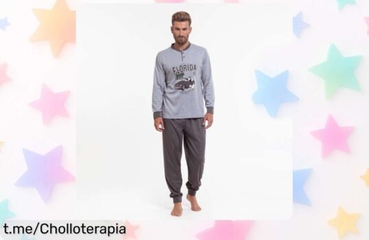 Mini pijama de algodón suave para hombre a precio loco, super chollo que no durará. No te quedes sin el máximo relax en casa ¡Actúa ya y renueva tu confort!