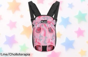 Mochila Pawaboo para perro y gato con cierre rápido, ¡disfruta de paseos felices sin presión! Aprovecha esta oferta increíble y dale a tu mascota la libertad que merece.
