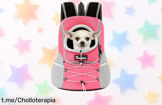 Mochila Pawaboo para perros con seguridad y ventilación perfectas, ahora a precio rebajado que no puedes dejar pasar. ¡No dejes atrás las aventuras!