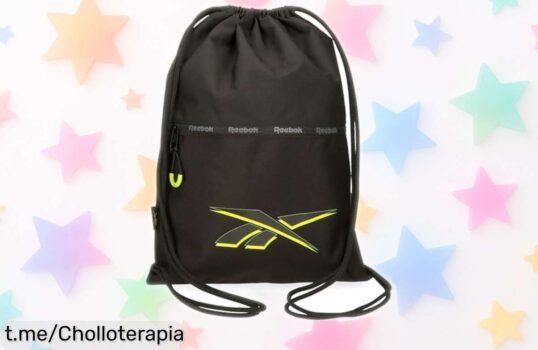 Mochila saco Reebok Berlin, práctica y segura: ¡aprovéchate de este super chollo rebajado antes de que volé!