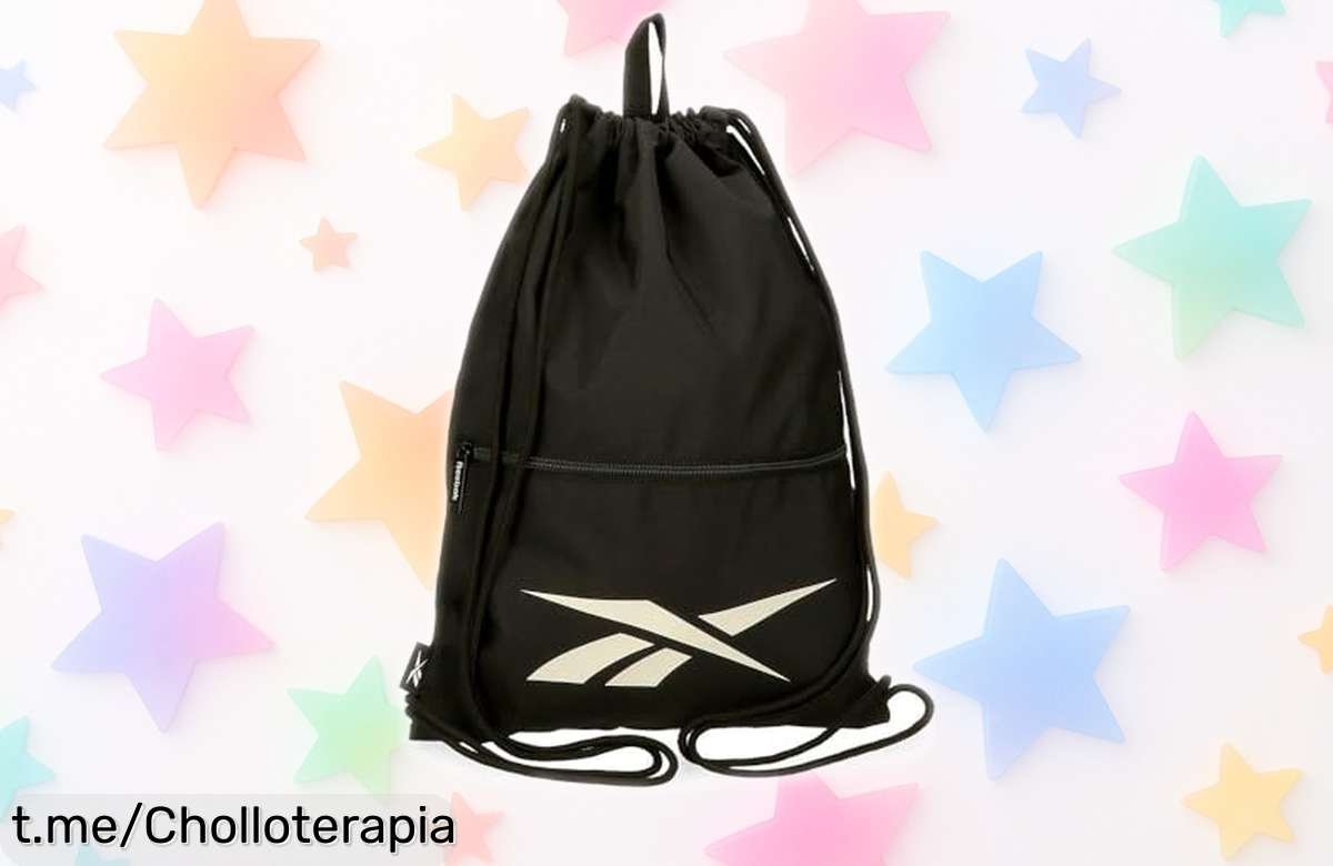 Mochila saco Reebok Malden con cremallera a un precio de locura: lleva tus cosas con estilo y seguridad, ¡aprovéchala antes que se acabe esta oferta increíble!