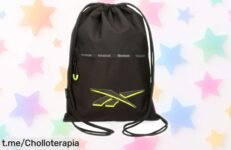 Mochila saco Reebok negra con cierre fruncido: descubre este super chollo rebajado y llévala a tu ritmo antes de que desaparezca para siempre. ¡No te quedes sin ella!