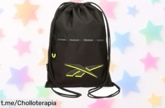 Mochila saco Reebok negra con cierre fruncido: descubre este super chollo rebajado y llévala a tu ritmo antes de que desaparezca para siempre. ¡No te quedes sin ella!