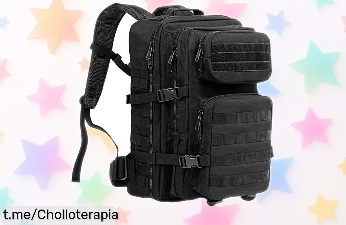 Mochila táctica militar 40L con sistema MOLLE, súper resistente y a precio rebajado. Organiza tu aventura y prepárate para los desafíos¡hazte ya con esta bestia antes de que se agote!