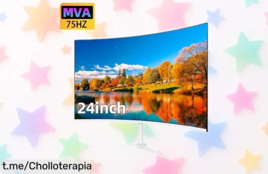 Monitor curvo de 24 pulgadas FHD con respuesta ultra rápida: chollo increíble solo por tiempo limitado, ¡mejora tu experiencia gaming y visualiza cada detalle como nunca!