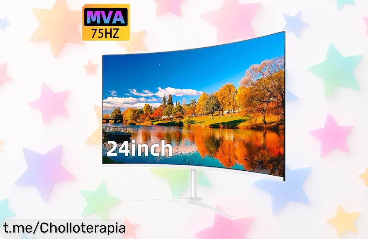 Monitor curvo de 24 pulgadas FHD con respuesta ultra rápida: chollo increíble solo por tiempo limitado, ¡mejora tu experiencia gaming y visualiza cada detalle como nunca!