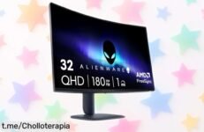 Monitor gaming curvo Alienware 32” AW3225DM para que sientas la emoción de jugar como nunca, ahora a un precio rebajado que te hará pegar brincos de alegría. ¡No lo dejes escapar!