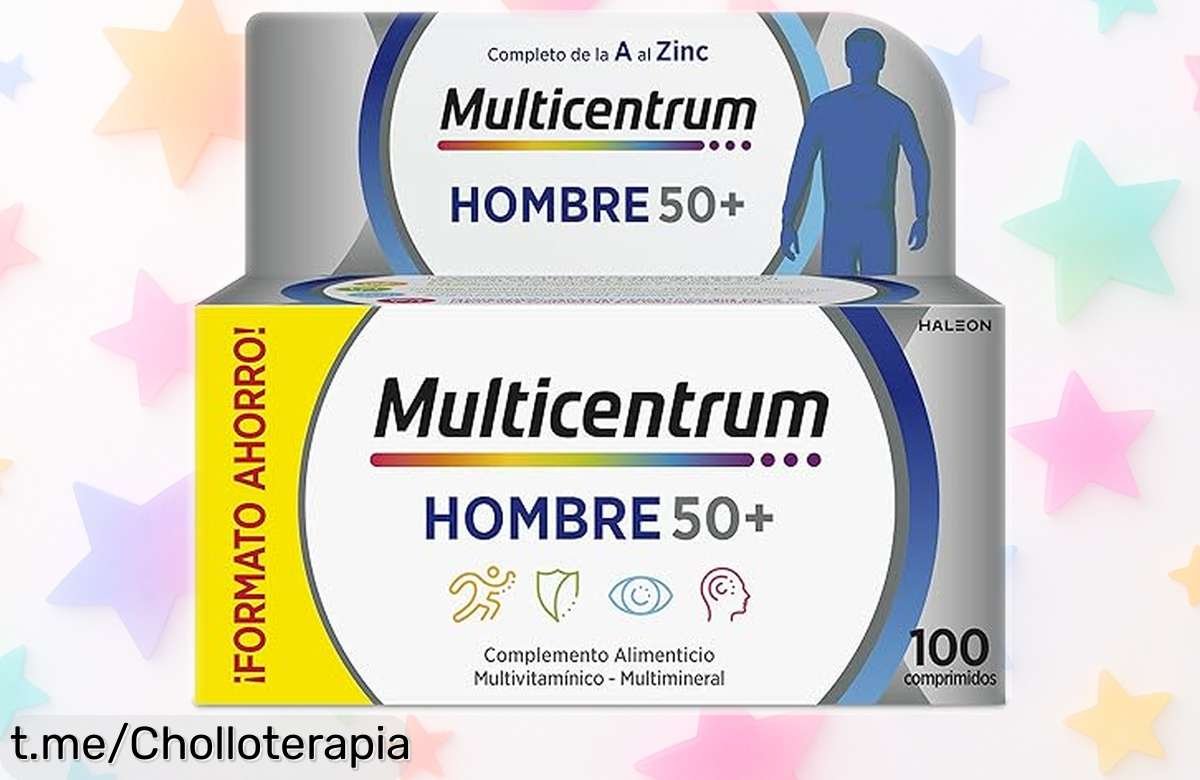 Multivitamínico Multicentrum para hombres 50+: ¡Super chollo a precio rebajado que potencia tu energía, visión y mente! No dejes que esto se vaya volando.