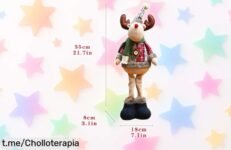 Muñeco grande de Navidad con Santa y renos peluche a un precio increíblemente bajo, date prisa y llena tu hogar de alegría estas fiestas como nunca antes.