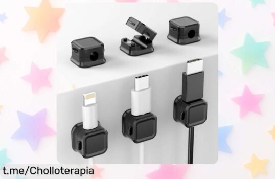 Organizador de cables magnéticos con imán fuerte y precio rebajado, ¡aprovecha esta oferta temporal para tener tu espacio ordenado antes que desaparezca!