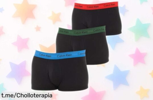 Pack 3 boxers low rise Calvin Klein U2664G con caída de precio increíble, super chollo que te hará sentir seguro y elegante; ¡no te quedes sin los tuyos antes de que se agoten!