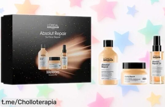 Pack Absolut Repair de L’Oréal: elixir para tu pelo con brillo y nutrición intensa a un precio rebajado ¡Aprovecha antes de que se acabe y deslumbra con una melena espectacular!