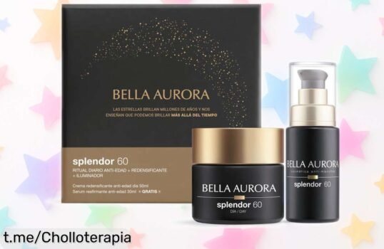 Pack crema redensificante SPF20 y sérum reafirmante Bella Aurora 60+, un ofertón para dejar tu piel firme y radiante. ¡Aprovecha esta rebaja antes de que se agote, tu belleza te lo pide!