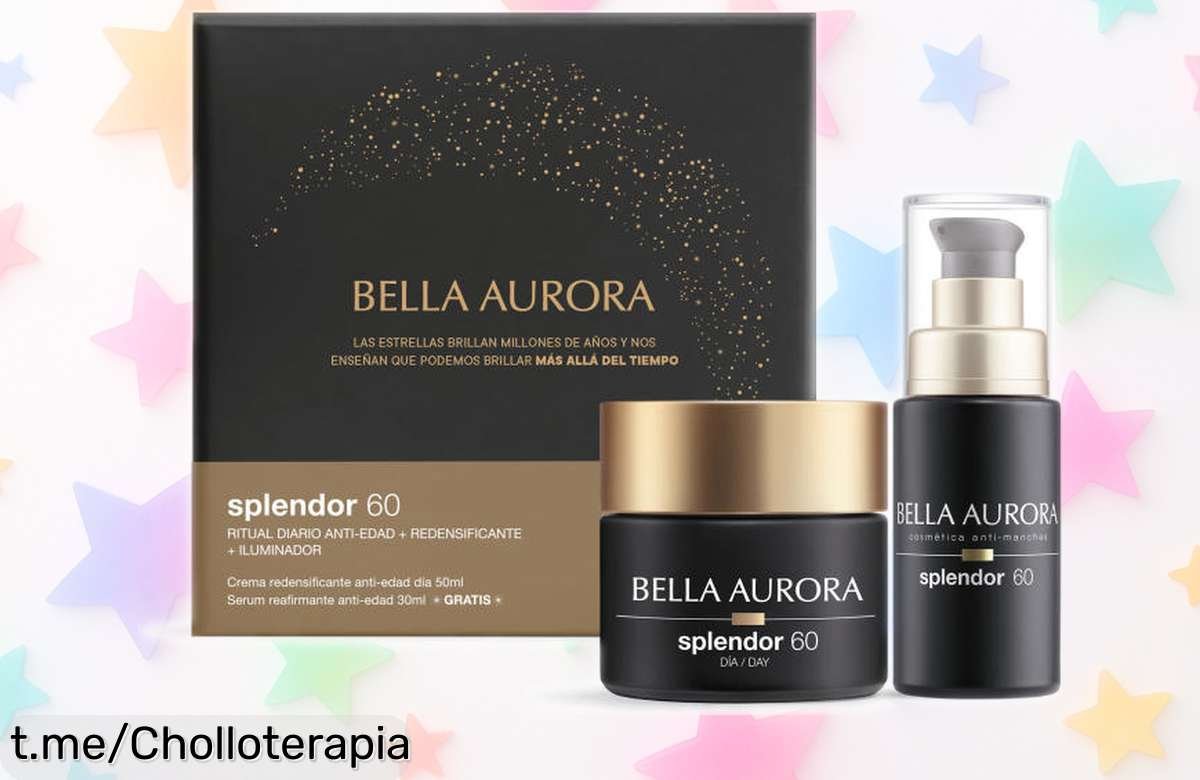 Pack crema redensificante SPF20 y sérum reafirmante Bella Aurora 60+, un ofertón para dejar tu piel firme y radiante. ¡Aprovecha esta rebaja antes de que se agote, tu belleza te lo pide!